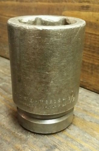 WRIGHT *MADE IN USA!* 1 1/2&#034; IMPACT SOCKET - 1&#034; DRIVE - 8916