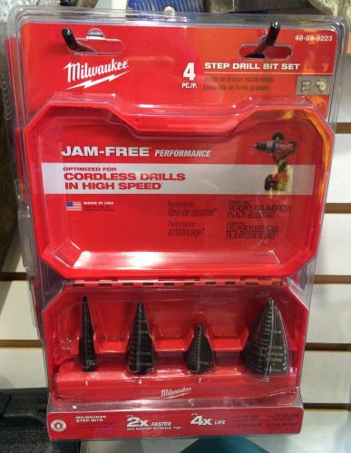 Milwaukee 48-89-9223 4-Piece Step Drill Bit Set