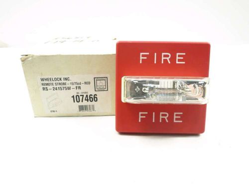NEW WHEELOCK RS-241575W-FR REMOTE STROBE FIRE ALARM 20-31V-DC D522416
