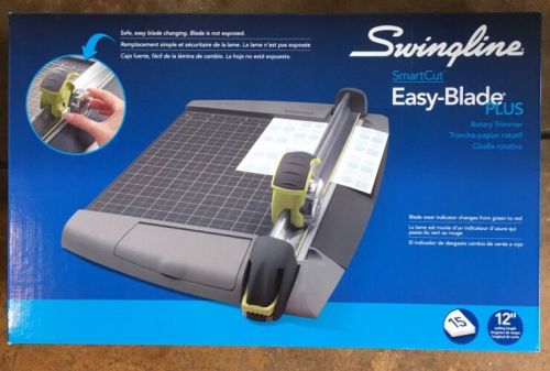 Swingline 8912 SmartCut EasyBlade Plus Rotary Paper Trimmer 12&#034; 15 Sheet Cap New