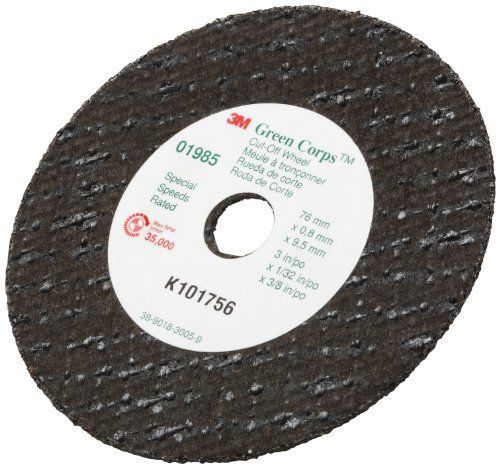 3m green corps cut-off wheel 01985, ceramic, 3&#034; diameter pack of 50 for sale
