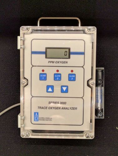 Alpha omega instruments series 3000 trace oxygen analyzer for sale