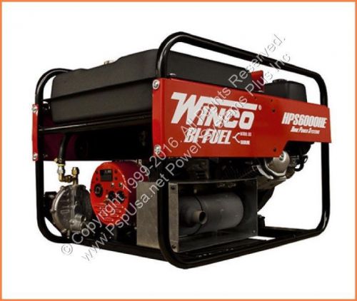 Winco home power series hps6000he portable generator 6000 watt gas 120v 240v for sale