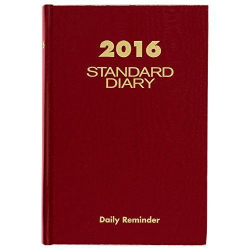 At-a-glance standard diary 2016 daily planner organizer 5.75x8.25&#034; red planning for sale