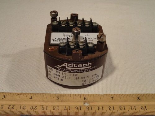 Adtech RBX172/174 Two-Wire RTD Transmitter H-15C 600°F 100ohm 4-20MA 8-42vdc