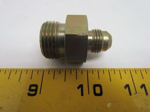 Parker 6-10 1/2 nptf x 3/8&#034; sae male connector 37deg flare tube fitting jic 6 for sale