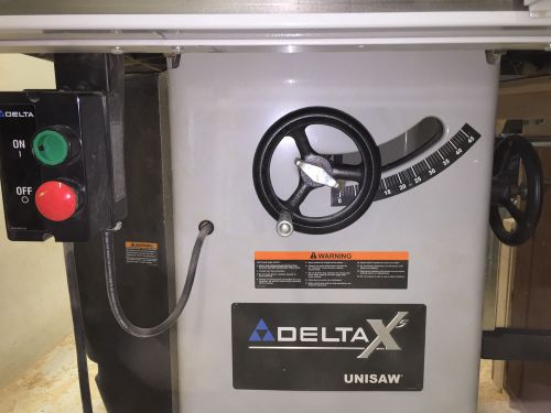 Delta table saw: 5 horsepower &amp; 52-inch biesemeyer fence system for sale