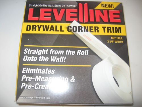 New Levelline Drywall Corner Trim 100&#039; Roll 2 3/4&#034; wide