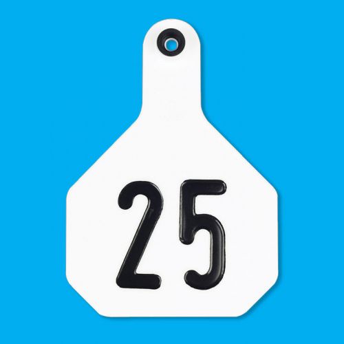 Y-tex 7700001 all american 3-star numbered tags, medium, white, pack of 25, new! for sale