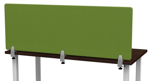 60&#034;W X 22&#034;H Clamp on Acoustical Desktop Privacy Panel, Tackable, Gaia