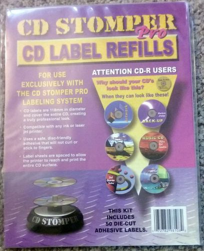 AVERY CD Stomper - Matte White CD Labels 98108 - Pack of 50 - NEW - FAST S/H