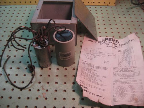 DIY 1/3 HP PEMS AR SERIES 3 PHASE CONVERTER KIT WITH BOX AND INSTRUCTIONS