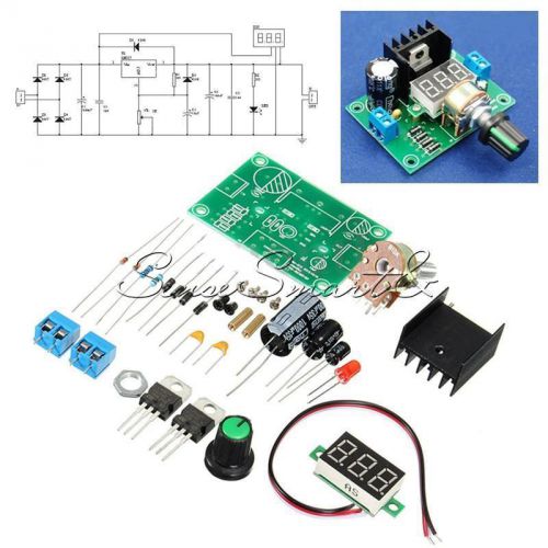 Diy kit led lm317 adjustable voltage regulator step-down power supply module set for sale