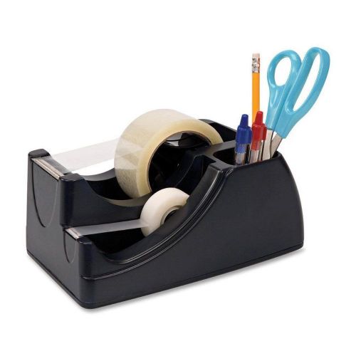 New Officemate Recycled 2-In-1 Heavy Duty Tape Dispenser, Black, 96690