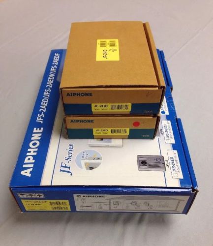 NEW Aiphone Video Intercom Kit System JFS-2AEDF + Two Extra Monitors JF-2HD