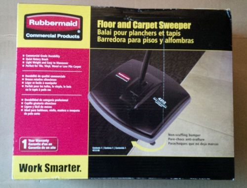 Rubbermaid commercial products floor and carpet sweeper model 4212-88 nib for sale