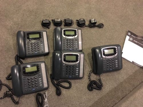 (Lot Of 5) GE Four Line Office Phone Unit