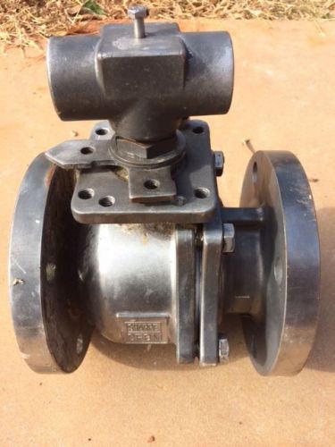 3 inch sharpe cf8m stainless steel ball valve 4 bolt flange 8 inch long for sale