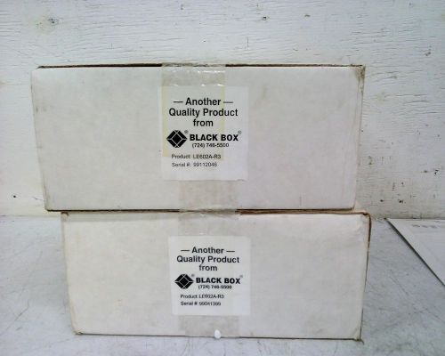 LOT OF 2 BLACK BOX CORP LOCAL ETHERNET REPEATER 2BNC LE602AR3