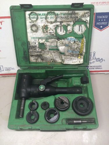 Greenlee 7906sb quick draw 90 hydraulic punch driver kit 1/2&#034; - 2&#034; 7904 #3579 for sale