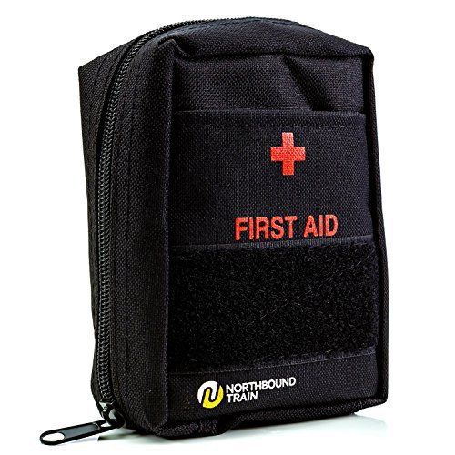 First aid kit fully stocked high quality components ry on belt bug out bag for c for sale