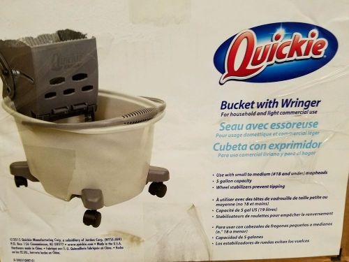 Quickie 20031 mop bucket with wringer 5 gal new for sale