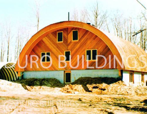 Durospan steel 30x32x14 metal quonset barn arched building kit open ends direct for sale