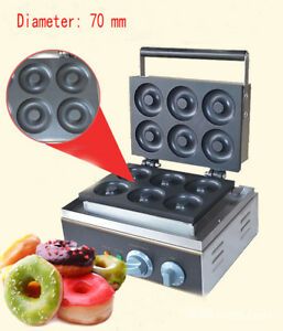 Electric six pieces Donut Maker Machine110V ,commercial donut making machine US