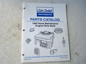 Vintage Original Cub Cadet 1995 Home Maintenance Engine Parts Catalog Book