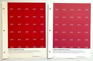 Printing and Graphics, Pantone, Star Red 200 C &amp; 200 U Brand Management Sheets 