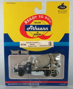ATHEARN Mack B Cement Truck Ready Mix (Blue/Grey) 1/87 HO Scale Plastic Model