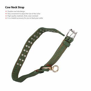 Cattle Collar Cow Hauling Collar Adjustable Length Neck Strap Livestock F