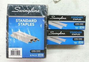 Swingline Standard Staples 35,000 Pack 35101 Chisel Point Staples 7 Pack x 5,000