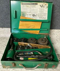 Greenlee 7310 Knockout Hydraulic Punch Kit Set 1/2&#034; to 4&#034;