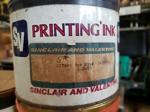 New 5 lb. Can SV Offset Printing Ink OCR Blue 0-349