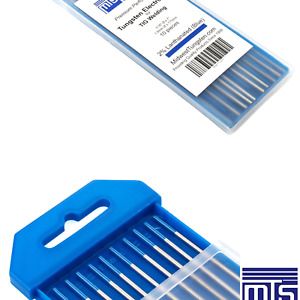 TIG Welding Tungsten Electrodes 2% Lanthanated (Blue, WL20) 10-Pack (1/16&#034;)