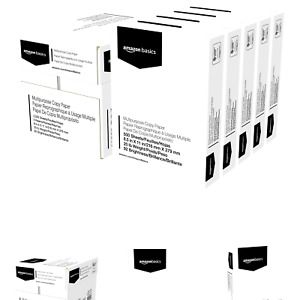 Amazon Basics Multipurpose Copy Printer Paper - White, 8.5 x 11 Inches, 5 Rea...