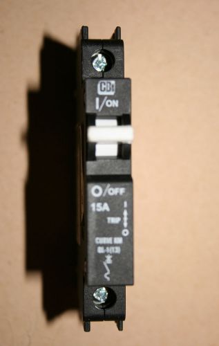 MidNite Solar MNEAC-15 DIN rail Circuit Breaker, 120 VAC, 1 pole