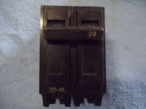 Ge 20 amp 2 pole circuit breaker for sale