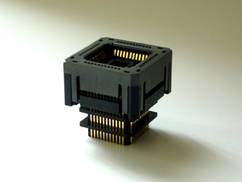 PLCC PLCC44 Plug Socket Extender Adapter 1:1 ZIF Yamaichi Test Programming