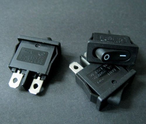 Lsb-kcd1 small black 2-pin off/on rocker switch #aa1  x 3 pcs for sale