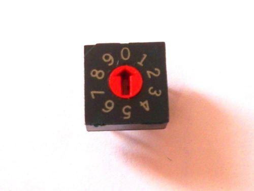 45 rotary dip switch kdr 10 position pcb gold plate mounting 6 pin stright otax for sale