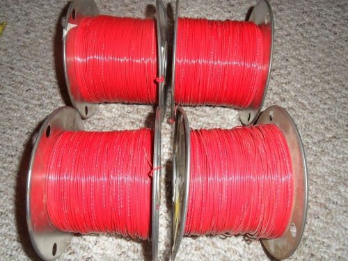 High Temp Military Hook Up Wire M22759/16-20-2 20 AWG 1000 FT Red  New