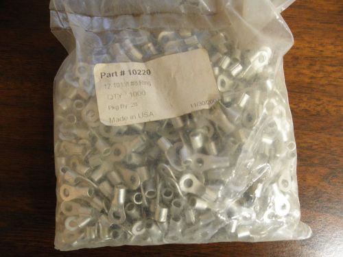 900-1000 #8 Ring Terminals, Bare,12 to 10, 10220