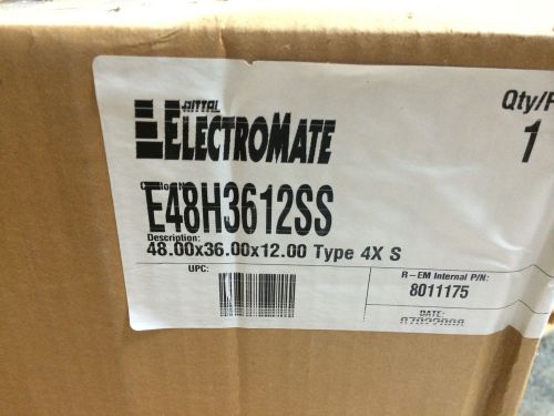 Rittal Electromate E48H3612SS  A-48H3612SSLP 48X36X12 SS Nema 4x Encl *NEW!!*