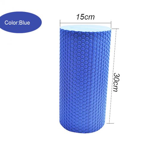 Blue floating point eva yoga pilates fitness foam*roller massage*high + for sale