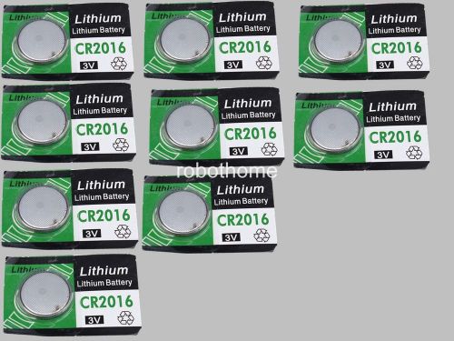 10PCS CR2016  Button batteries  3V Li Battery Cion Batteries watch Batteries