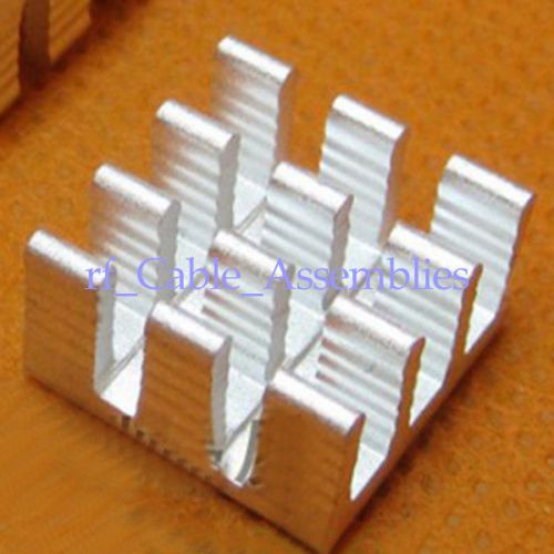 10x Aluminum Heatsink Heat Sink FOR Electronic adhesive 14x14x8mm FOR Computer