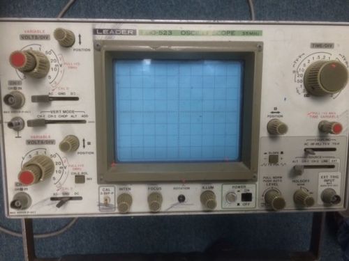 Leader LBO 523 Oscilloscope untested and sold as-is