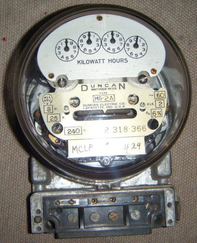 Duncan Electric Watthour Meter